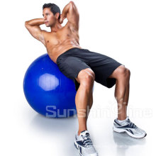 Fit Anti-Burst Yoga Exercise Ball with Pump and Ball Base